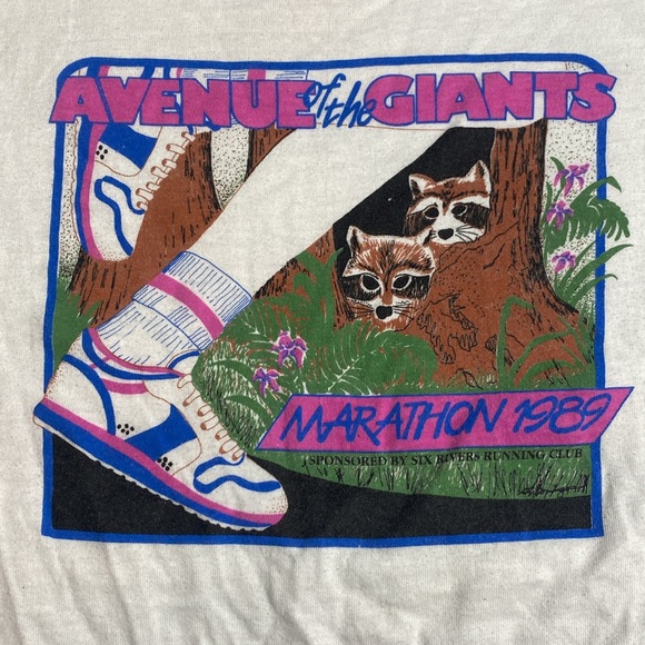 80s Hanes Tee with a Runners Graphic - Picture 2 of 10